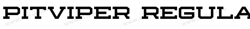 Pitviper Regular字体转换